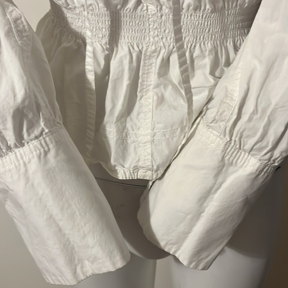 Rebecca Taylor Women's White Peplum Top - Picture 6 of 14